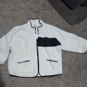 DAVI & DANI White and Black Jacket